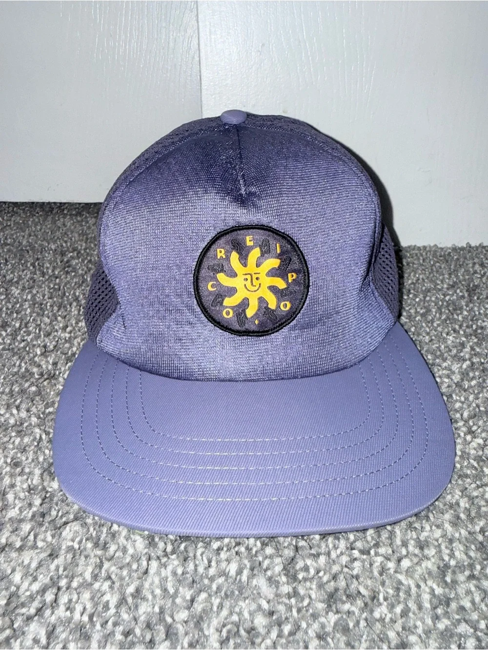 REI Co-op Purple Mesh Performance Hat Adjustable Outdoor Hiking Running Cap